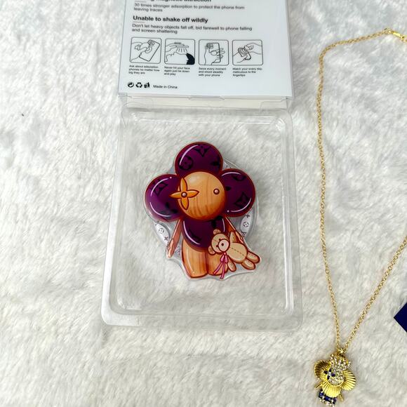 Louis Vuitton Vivienne Mascot auth Stickers, handmade necklace, phone pop socket - Picture 3 of 8